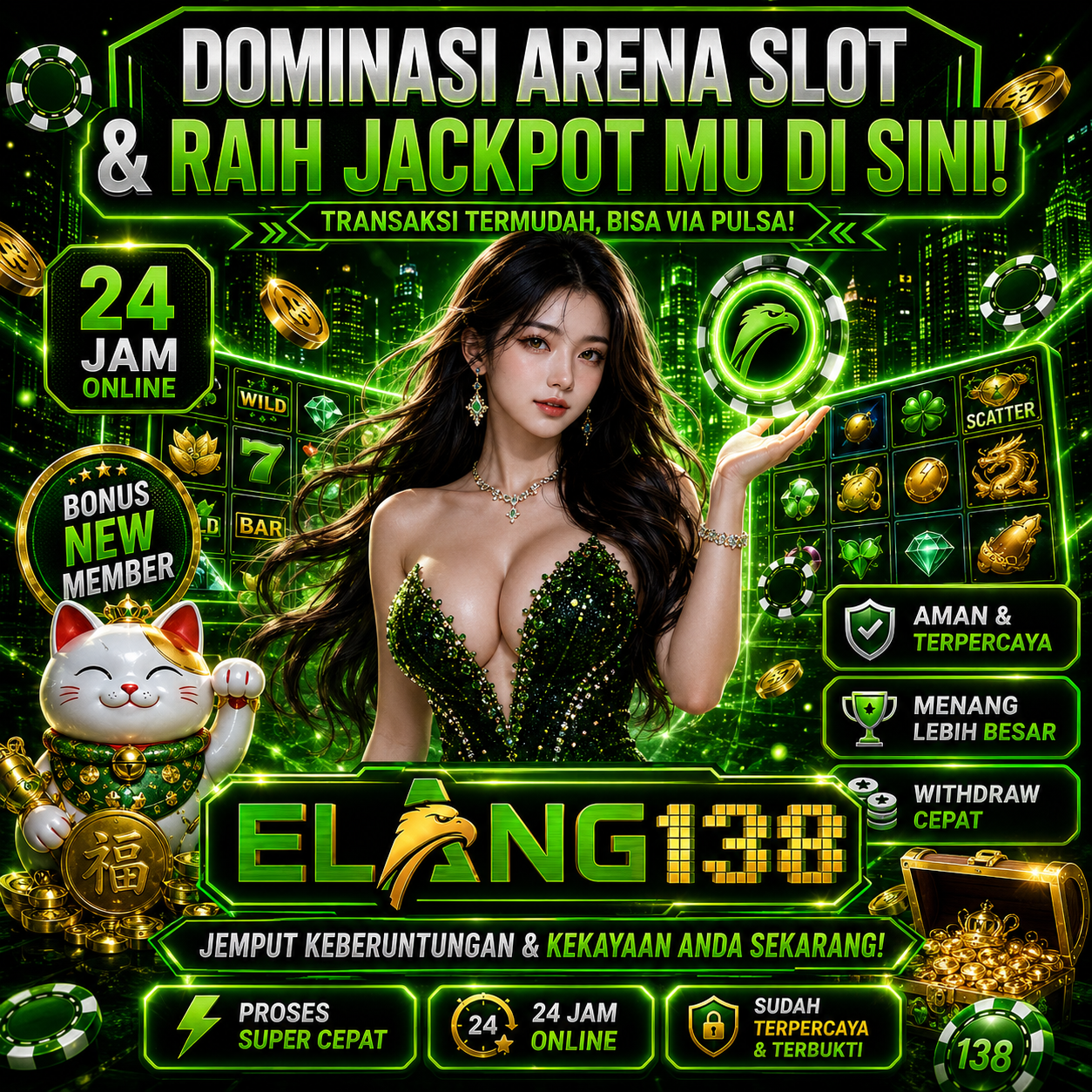 Thumbnail 1 of 3, Poster, ELANG138 ✥ Ensiklopedia Game Online Mobile Terpercaya Sejak 2020 designed and sold by ELANG138 ENSIKLOPEDIA.